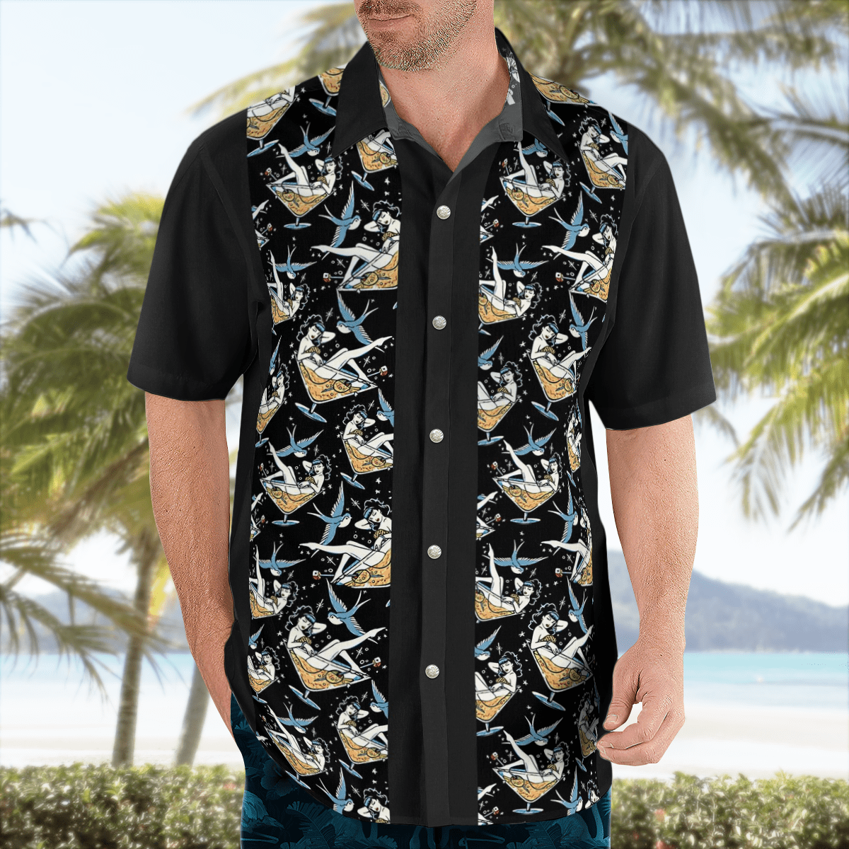 Bowling Shirt For Men H05 — image 4