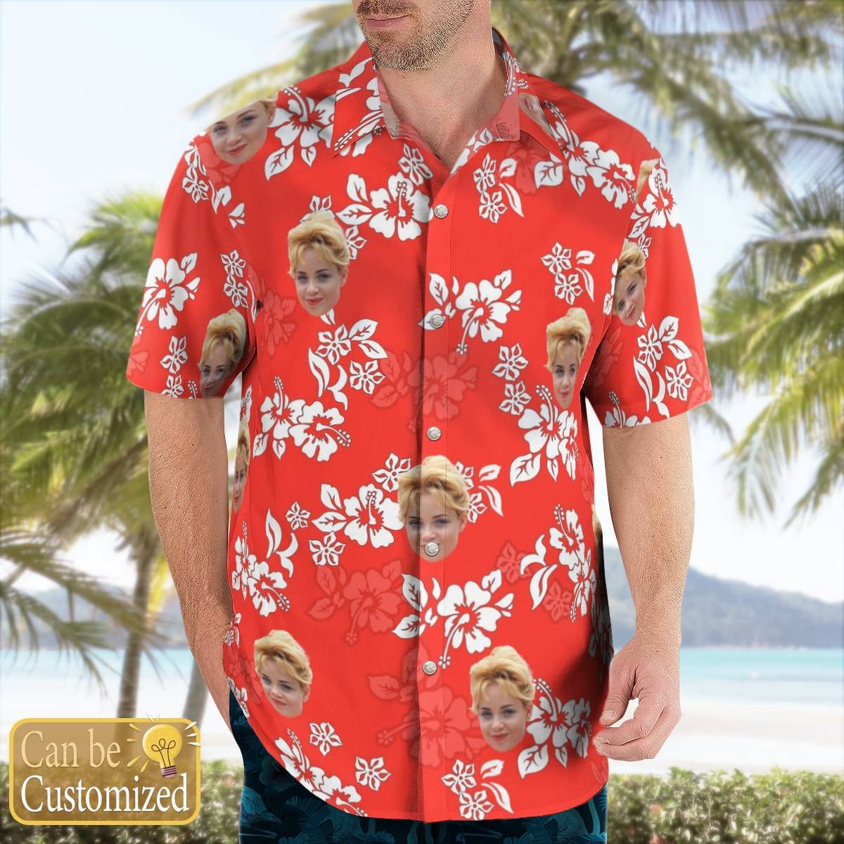 Custom Hawaiian Shirt With Face — image 4