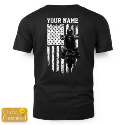 Personalized Biker America Flag Shirt For Dad, Grandpa Tank, Tee, Hoodie, Mug — image 1